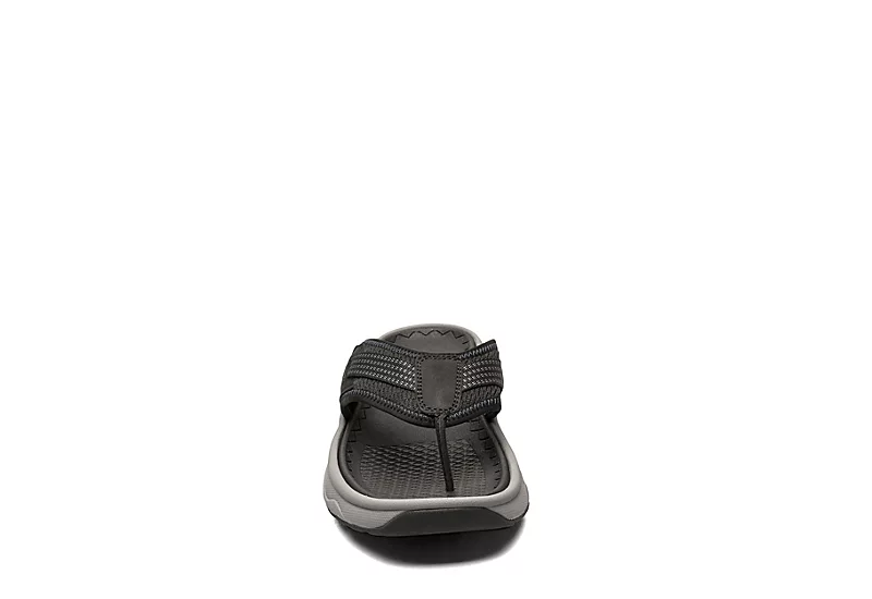 Florsheim Mens Tread Lite Flip Flop Sandal - Black 5 Florsheim Mens Tread Lite Flip Flop Sandal - Black - Image 3