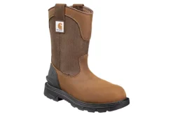Carhartt Mens Ironwood Waterproof 11-inch Wellington Work Boot - Brown