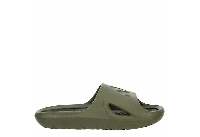 Adidas Mens Adicane Slide Sandal - Olive 4 Adidas Mens Adicane Slide Sandal - Olive - Image 2