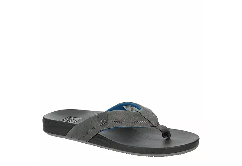 Reef Mens Cushion Spring Flip Flop Sandal - Grey 3 Reef Mens Cushion Spring Flip Flop Sandal - Grey