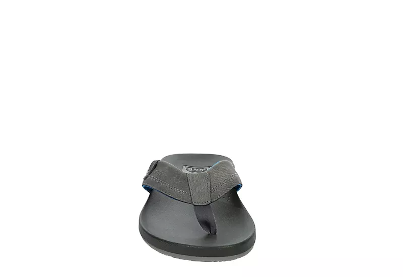 Reef Mens Cushion Spring Flip Flop Sandal - Grey 5 Reef Mens Cushion Spring Flip Flop Sandal - Grey - Image 3
