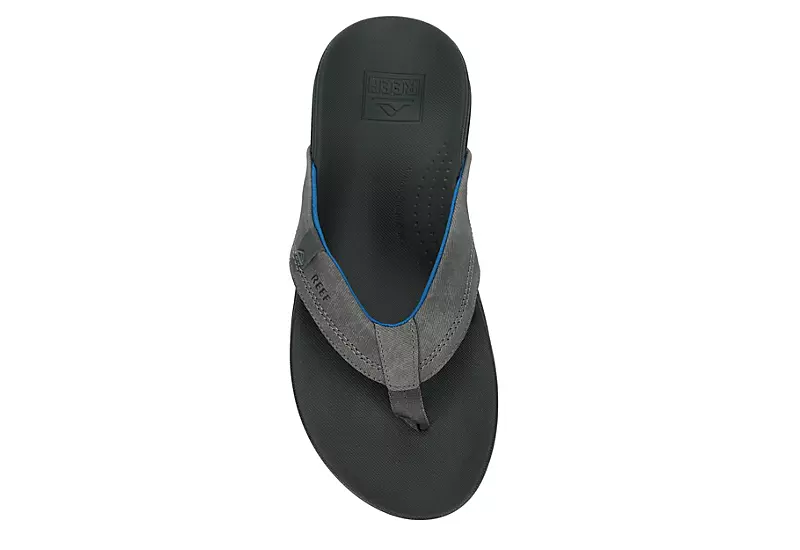 Reef Mens Cushion Spring Flip Flop Sandal - Grey 8 Reef Mens Cushion Spring Flip Flop Sandal - Grey - Image 6
