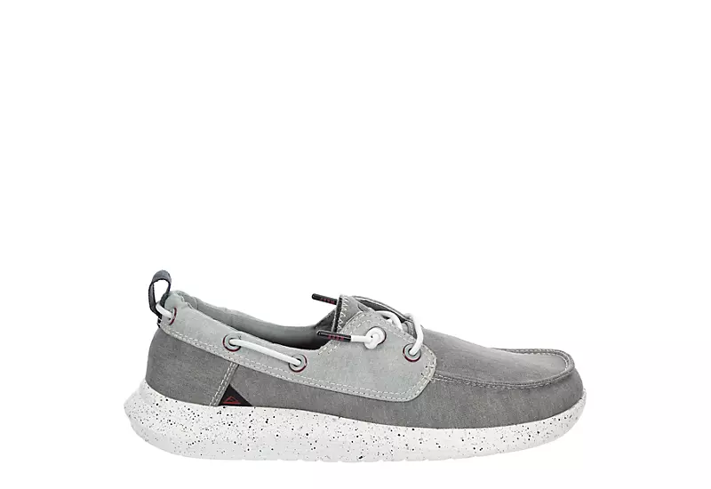 Reef Mens Swellsole Pier Boat Shoe - Grey 4 Reef Mens Swellsole Pier Boat Shoe - Grey - Image 2