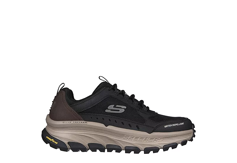 Skechers Mens Dlux Trekker Hiking Boot - Black 4 Skechers Mens Dlux Trekker Hiking Boot - Black - Image 2