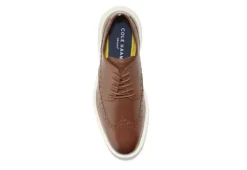 Cole Haan Mens Grand Wingtip Oxford - Tan -Shoe Sales Store US 01 502384 04