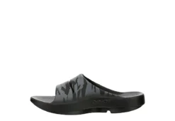 Oofos Mens Ooahh Sport Slide Sandals - Black -Shoe Sales Store US 01 502411 03