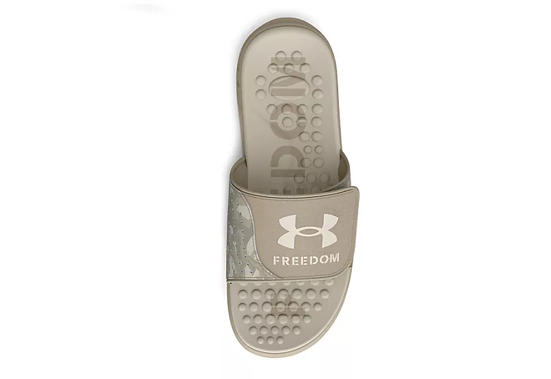 Under Armour Mens Ignite Pro Slide Sandal - Khaki 6 Under Armour Mens Ignite Pro Slide Sandal - Khaki - Image 4