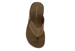 Franco Fortini Mens Newport Flip Flop Sandal - Tan -Shoe Sales Store US 01 502429 05