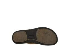 Franco Fortini Mens Newport Flip Flop Sandal - Tan -Shoe Sales Store US 01 502429 06