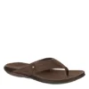 Franco Fortini Mens Newport Flip Flop Sandal - Dark Brown -Shoe Sales Store US 01 502430 00