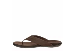 Franco Fortini Mens Newport Flip Flop Sandal - Dark Brown -Shoe Sales Store US 01 502430 03