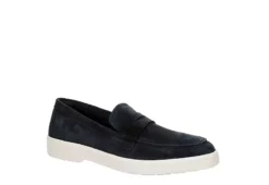 Franco Fortini Mens Cameron Slip On Penny Loafer Oxford - Navy