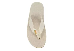 Rainbow Sandals Womens Single Layer Hemp Flip Flop Sandal - Natural -Shoe Sales Store US 01 502449 05