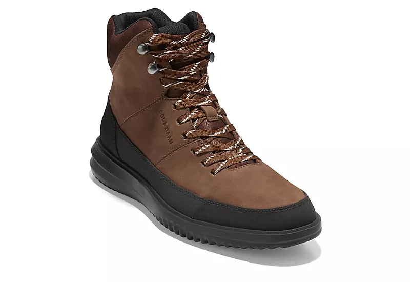 Cole Haan Mens Grand Hiker Waterproof Lace-up Boot - Brown 3 Cole Haan Mens Grand Hiker Waterproof Lace-up Boot - Brown