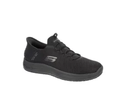 Skechers Mens Slip-ins Summits Colsin Slip Resistant Work Shoe - Black