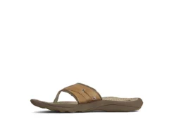 Sperry Mens Outer Banks Flip Flop Sandal - Tan -Shoe Sales Store US 01 502722 02