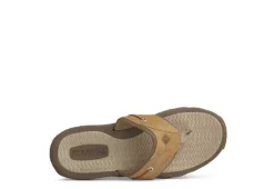 Sperry Mens Outer Banks Flip Flop Sandal - Tan -Shoe Sales Store US 01 502722 04
