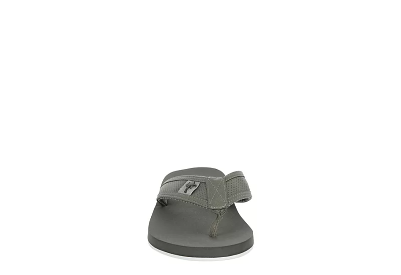 Margaritaville Mens Palm Flip Flop Sandal - Grey 5 Margaritaville Mens Palm Flip Flop Sandal - Grey - Image 3