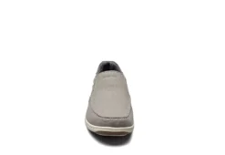 Florsheim Mens Lakeside Canvas Moc Toe Slip On Oxford - Grey -Shoe Sales Store US 01 502785 02