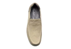 Florsheim Mens Lakeside Canvas Moc Toe Slip On Oxford - Sand -Shoe Sales Store US 01 502786 05