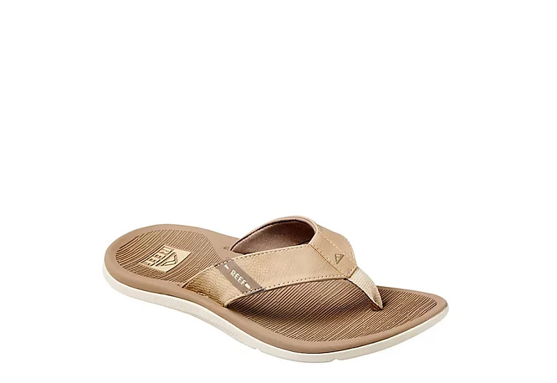Reef Mens Santa Ana Flip Flp Sandal - Tan 3 Reef Mens Santa Ana Flip Flp Sandal - Tan