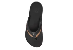 Reef Mens Cushion Dawn Flip Flop Sandal - Black -Shoe Sales Store US 01 502844 02