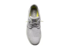 Florsheim Mens Crossover Canvas Plain Toe Slip On Sneaker - Grey -Shoe Sales Store US 01 502871 05