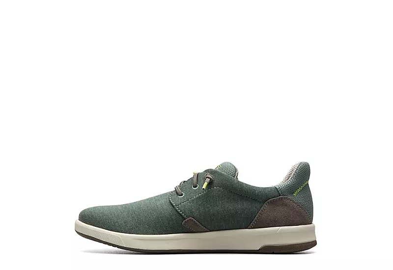 Florsheim Mens Crossover Canvas Plain Toe Slip On Sneaker - Green 6 Florsheim Mens Crossover Canvas Plain Toe Slip On Sneaker - Green - Image 4