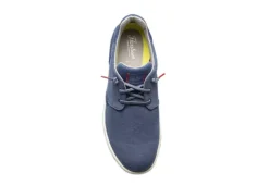 Florsheim Mens Crossover Canvas Plain Toe Slip On Sneaker - Navy -Shoe Sales Store US 01 502873 05