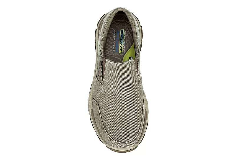Skechers Mens Respected Slip On Sneaker - Taupe 8 Skechers Mens Respected Slip On Sneaker - Taupe - Image 6