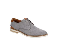Florsheim Mens Highland Canvas Plain Toe Oxford - Grey