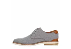 Florsheim Mens Highland Canvas Plain Toe Oxford - Grey -Shoe Sales Store US 01 521078 03