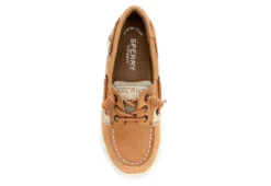 Sperry Girls Shoresider 3 Eye Boat Shoe - Tan -Shoe Sales Store US 01 531329 05