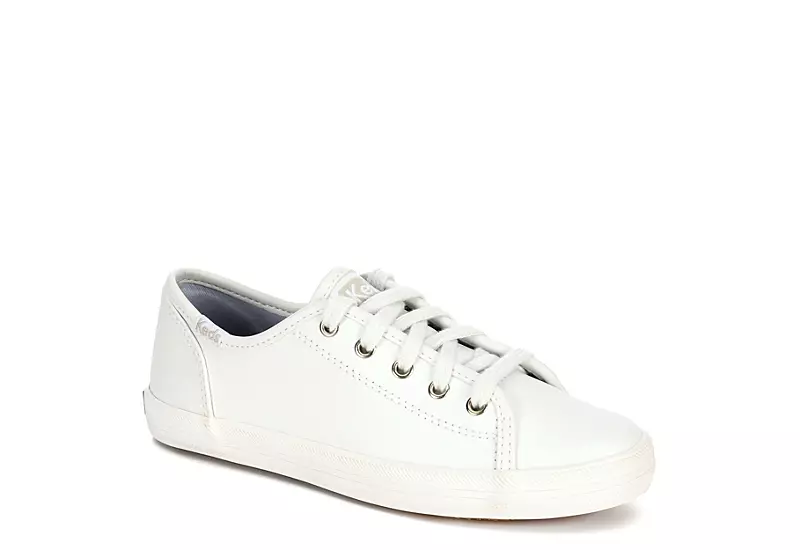 Keds Girls Kickstart Sneaker - White 3 Keds Girls Kickstart Sneaker - White
