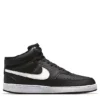Nike Mens Court Vision Mid Sneaker - Black