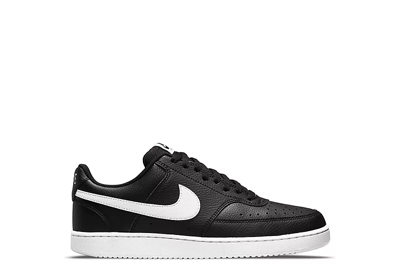 Nike Mens Court Vision Low Sneaker - Black 3 Nike Mens Court Vision Low Sneaker - Black