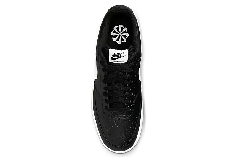 Nike Mens Court Vision Low Sneaker - Black 7 Nike Mens Court Vision Low Sneaker - Black - Image 5
