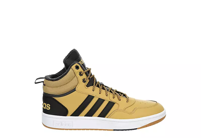 Adidas Mens Hoops 3.0 Mid Winter Sneaker - Beige 4 Adidas Mens Hoops 3.0 Mid Winter Sneaker - Beige - Image 2
