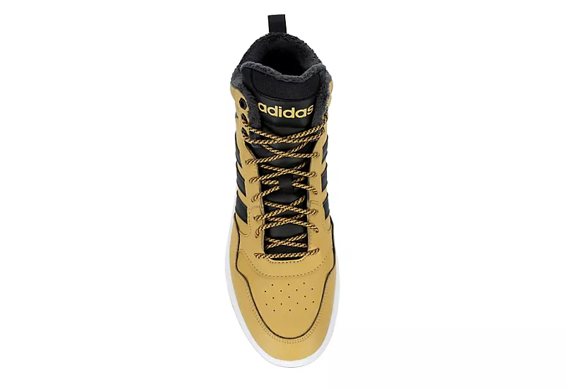 Adidas Mens Hoops 3.0 Mid Winter Sneaker - Beige 8 Adidas Mens Hoops 3.0 Mid Winter Sneaker - Beige - Image 6