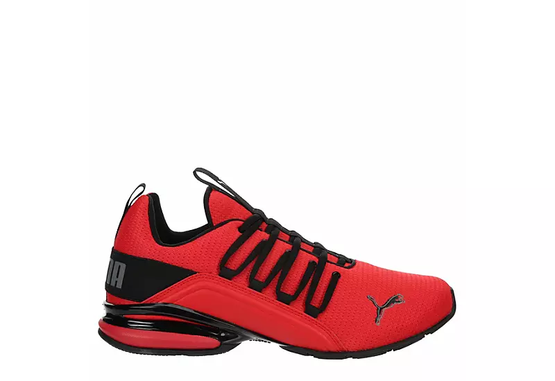Puma Mens Axelion Sneaker - Red 4 Puma Mens Axelion Sneaker - Red - Image 2