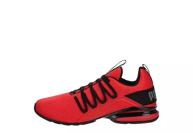 Puma Mens Axelion Sneaker - Red 6 Puma Mens Axelion Sneaker - Red - Image 4