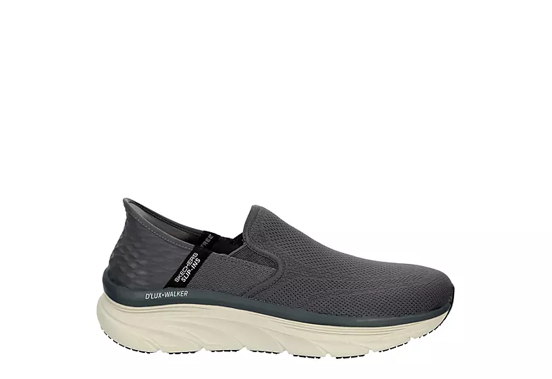 Skechers Mens Slip-ins Dlux Walker Orford - Dark Grey 4 Skechers Mens Slip-ins Dlux Walker Orford - Dark Grey - Image 2