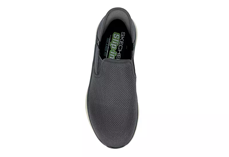 Skechers Mens Slip-ins Dlux Walker Orford - Dark Grey 8 Skechers Mens Slip-ins Dlux Walker Orford - Dark Grey - Image 6