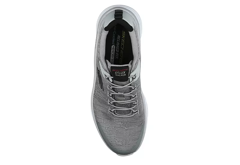 Skechers Mens Dlux Walker Pensive - Grey 6 Skechers Mens Dlux Walker Pensive - Grey - Image 4