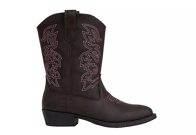 Deer Stags Boys Ranch Western Boot - Dark Brown 4 Deer Stags Boys Ranch Western Boot - Dark Brown - Image 2