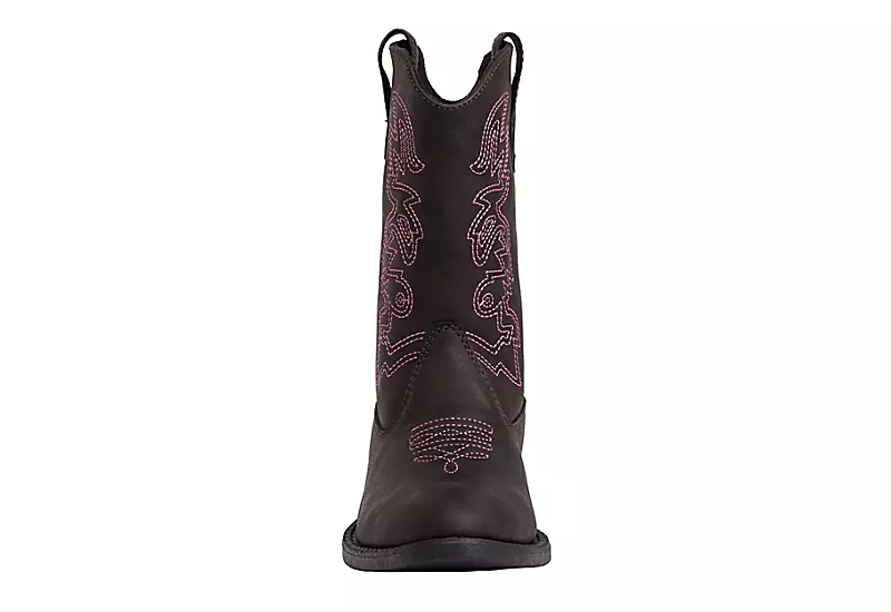 Deer Stags Boys Ranch Western Boot - Dark Brown 5 Deer Stags Boys Ranch Western Boot - Dark Brown - Image 3