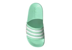 Adidas Girls Adilette Slide Sandal - Mint -Shoe Sales Store US 01 702040 03