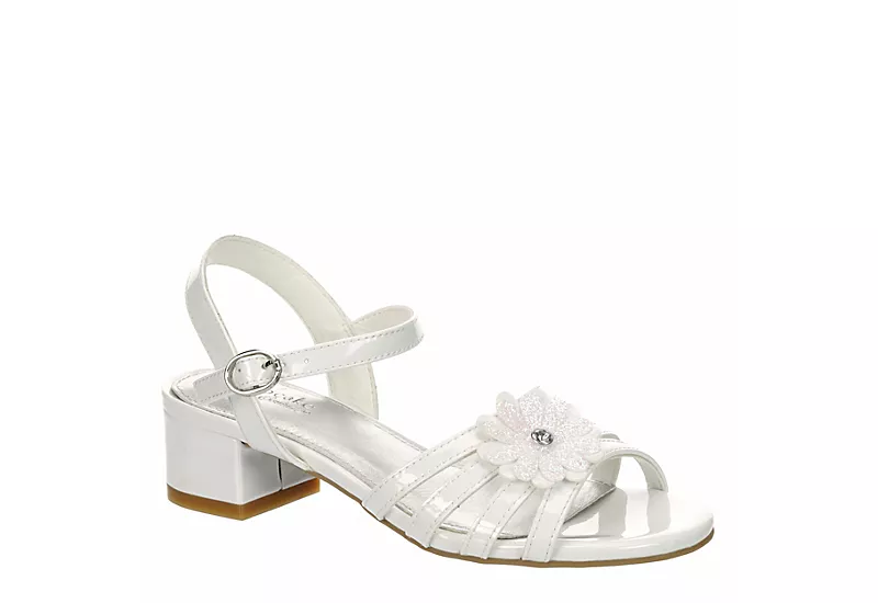 Cupcake Couture Girls Blossom Dress Sandal - White 3 Cupcake Couture Girls Blossom Dress Sandal - White