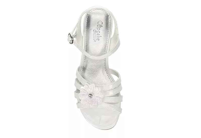 Cupcake Couture Girls Blossom Dress Sandal - White 8 Cupcake Couture Girls Blossom Dress Sandal - White - Image 6