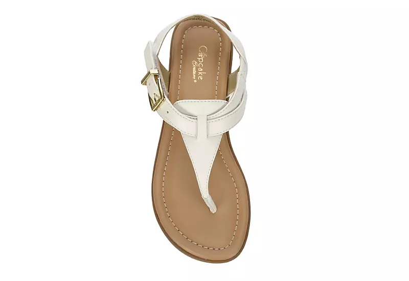 Cupcake Couture Girls Avril Sandal - White 8 Cupcake Couture Girls Avril Sandal - White - Image 6